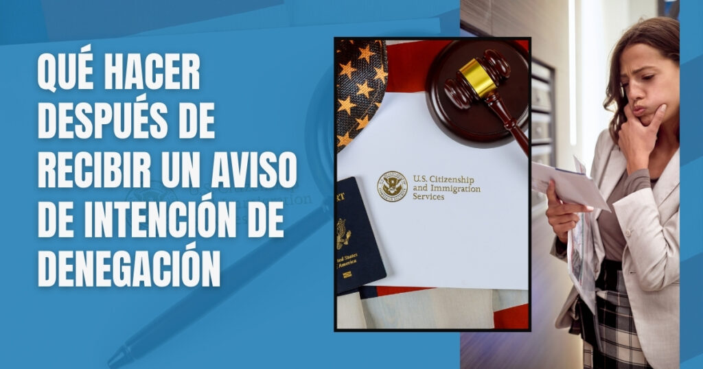 Aviso de intención de denegación - Qué hacer después de recibir un aviso de intención de denegación - Warren Law Firm