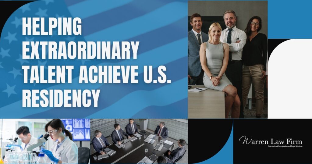 EB-1 Visa Lawyer - Helping Extraordinary Talent - Warren Law Firm