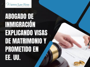 Fiancé Visas, Spouse Visas and Marriage Visas (K-1 Visa & K-3 Visa) - Abogado de inmigración explicando visas de matrimonio y prometido en EE. UU. - Warren Law Firm