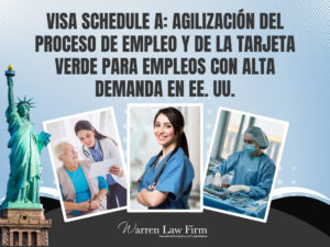 Visa Schedule A - Warren Law Firm