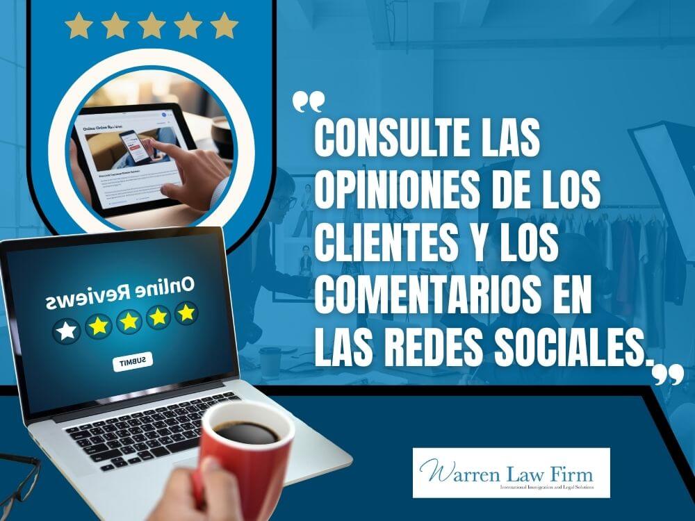 best immigration lawyer -Consulte las opiniones de los clientes y los comentarios en las redes sociales. - Warren Law Firm